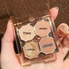 Dazzling Gem Mini Eyeshadow Palette: Shimmer, Matte, Glitter, Sequin - Long-Lasting, Portable, Student-Friendly.