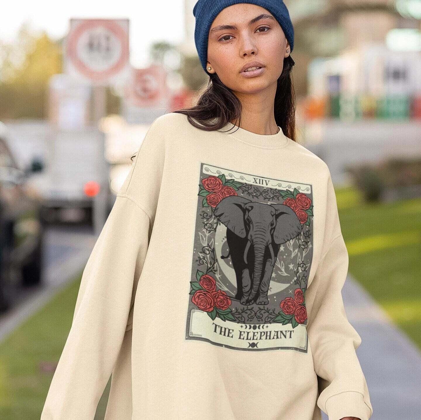 The Elephant Tarot Card Sweatshirt XL