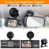 Universal Interior Monitor HD 1080P 12V Auto Accessories 3 Lens Driving Video Recorder 2 Inch Screen Car DVR Dash Cam Rearview Camera