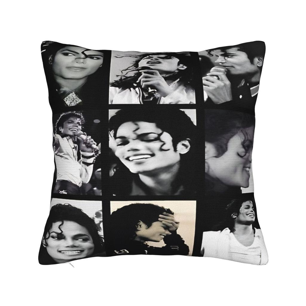 Beat It piano MJ king of pop Square Pillow Cases Cushion Cover Awesome Zippered Decor Pillowcase for Home 18"x18"