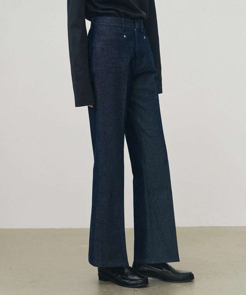 Deuloupisumeon Non-Fade Denim Slacks [Black]