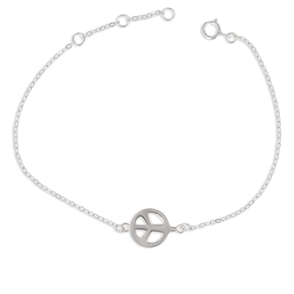 Les Trésors De Lily [R1932] - Stříbrný náramek 'Peace' (rhodium) - 10 mm