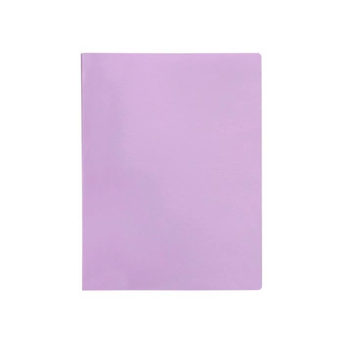 Protege-documents Liderpapel Polypropylene Couverture Flexible 40 Pochettes Fixes A4 220x297mm Lavande Opaque