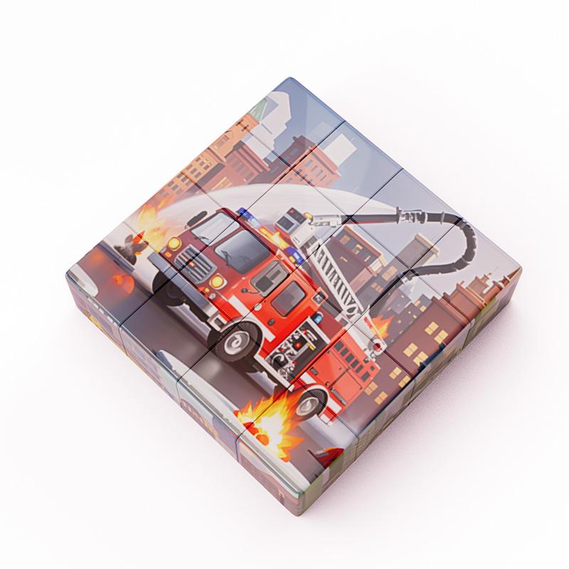 Non-Toxic 3D Magnetic Puzzle Blocks For Kids - Cartoon Dinosaurs Cars Animals Diy Magnetic Building Blocks Toys For Children Adult Toy