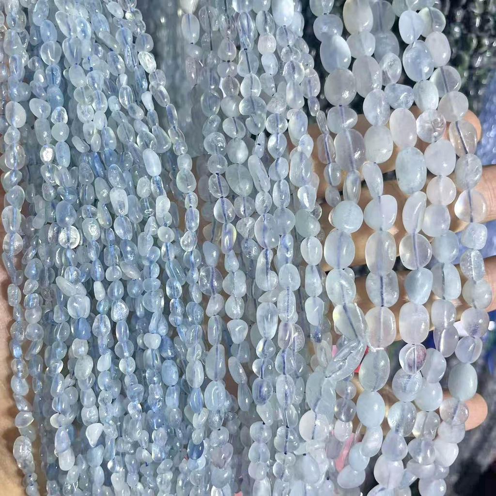 Natürliche Aquamarin Splitterperlen für DIY Handgemachte Armbänder
