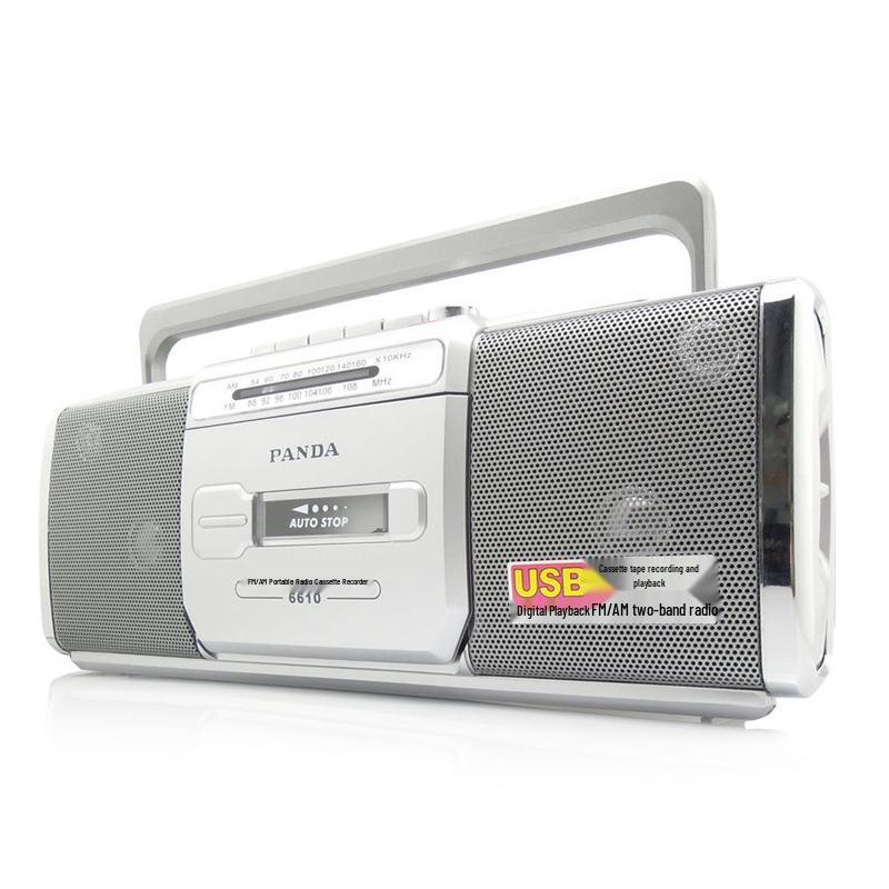 Panda 6610 Portable Cassette & Tape Player with USB, MP3, Card & Radio