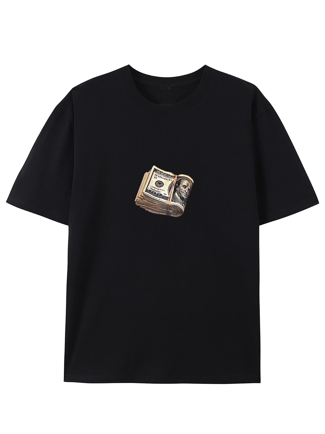 Who Doesn t Love Money?! Fun Graphic T-Shirt - Men s Casual Summer Fashion Short Sleeve Crew Neck Top XXXL