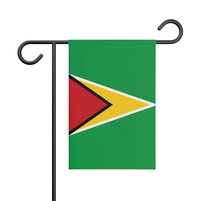 Drapeau - Guyana - 32 X 47.5 Cm - Polyester - Impression Recto/verso - Multicolore