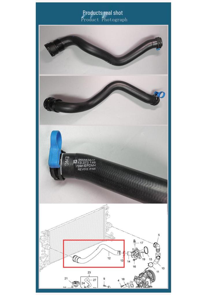 Chevrolet Cruze Verano GS Radiator Inlet Hose 1.4T/1.5 Upper Pipe