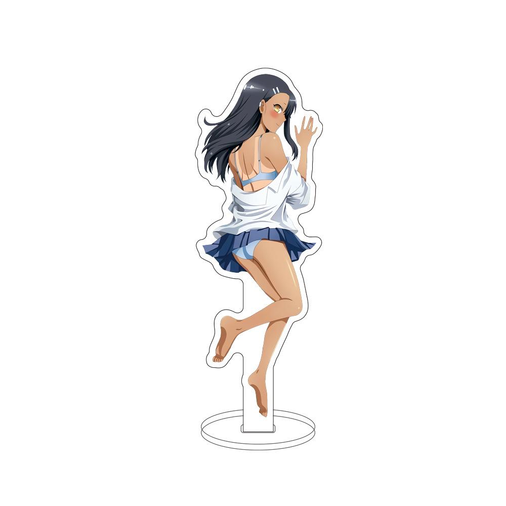 

New Anime Charm Nagatoro Hayase Figures Cosplay Acrylic Stand Model Plate Desk Decor Sign prop Fans Birthday Gifts 15cm 15 cm