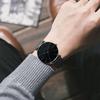 Classic Black Ultra Thin Watches Alloy Mesh Belt Quartz Watch Luxury Mens Wristwatch  Leisure Time