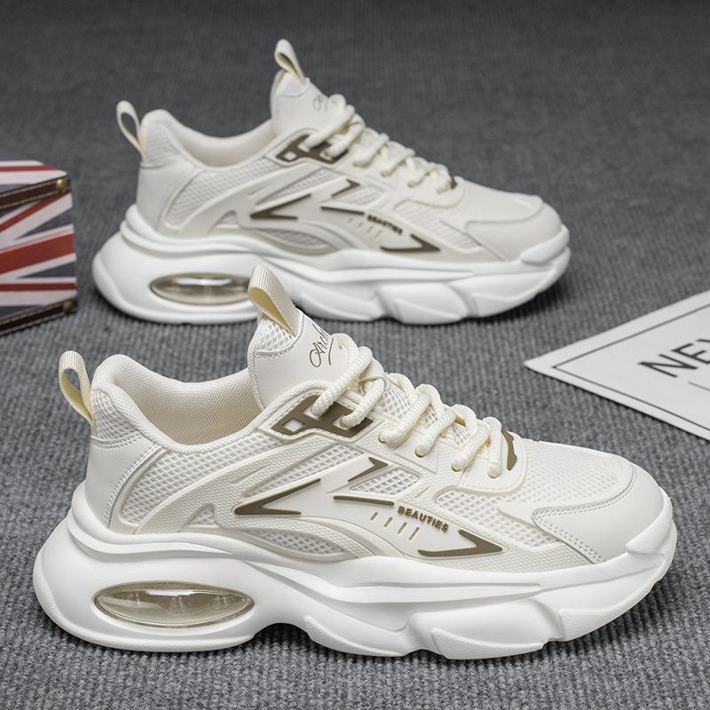 

Spring breathable men s shoes new mesh mesh shoes sports and leisure students platform dad shoes 44