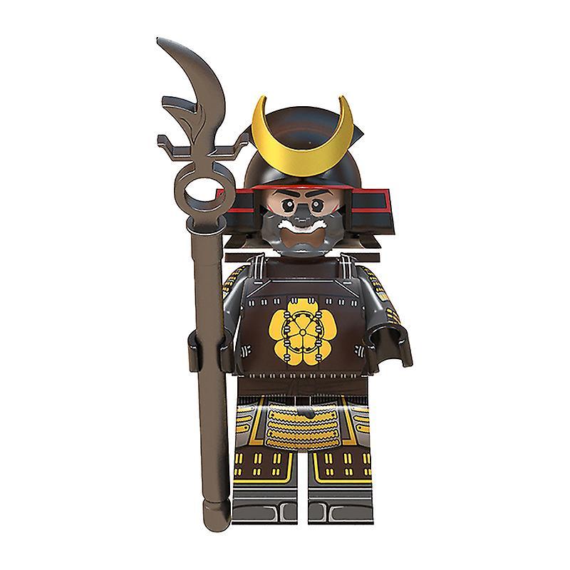 8pcs Building Blocks Minifigure Japanese Samurai Figure
