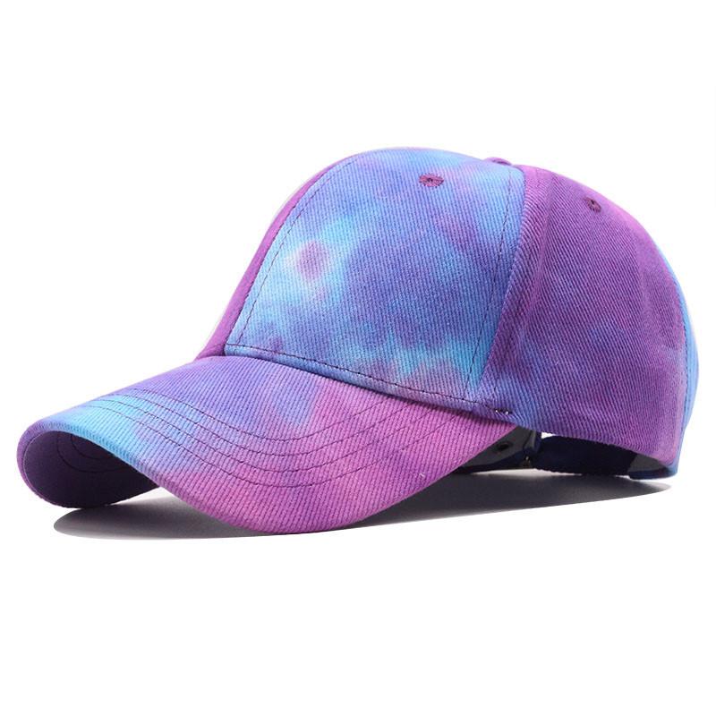 New tie-dye baseball cap men's and women's fashion trend cap spring and summer outdoor leisure visor