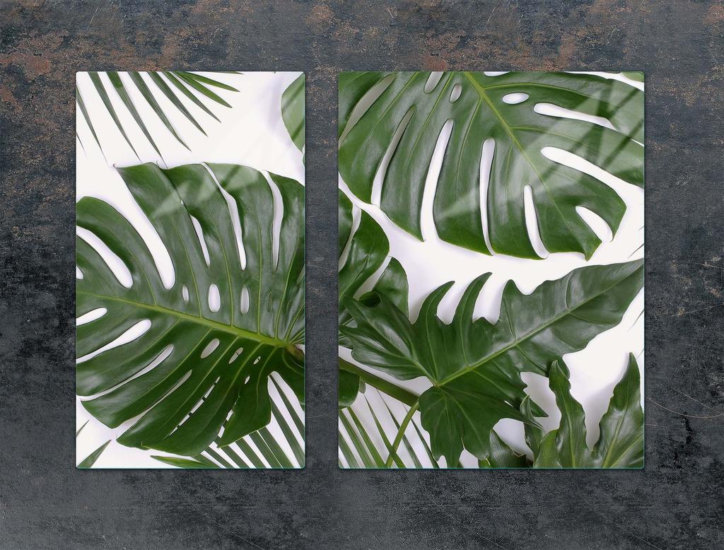 SZKLANA PŁYTA OCHRONNA NA KUCHENKĘ 70x52 MONSTERA
