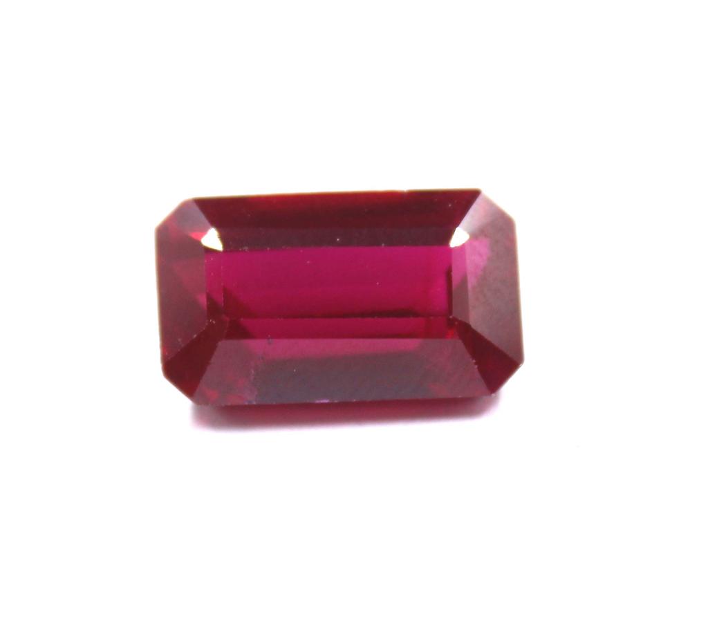 12.25 Carat Exclusive Emerald Shape Certified Burma Transparent Red Ruby Gemstone SN16