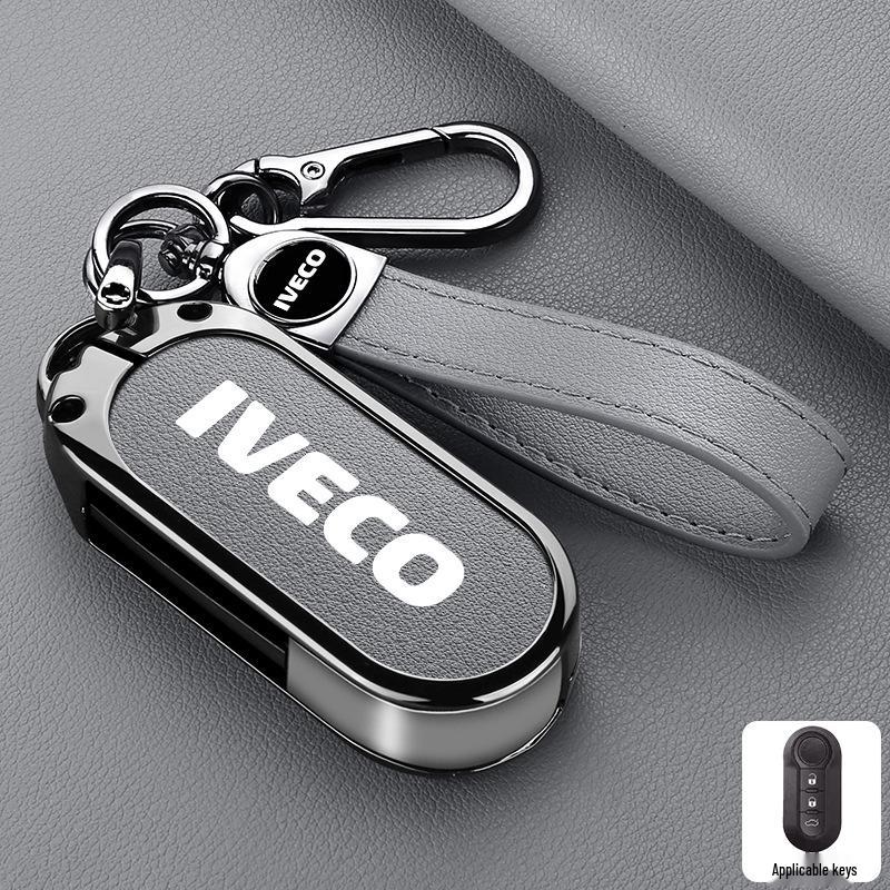 Iveco Ousheng 2021 Car Key Case: Modified Remote Key Protective Bag with Buckle
