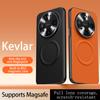 For Huawei Mate 80 Pro Max Fabric Leather Lens Protection Case For Mate 70 60 50 Pro For Magsafe Wireless Charging Cover