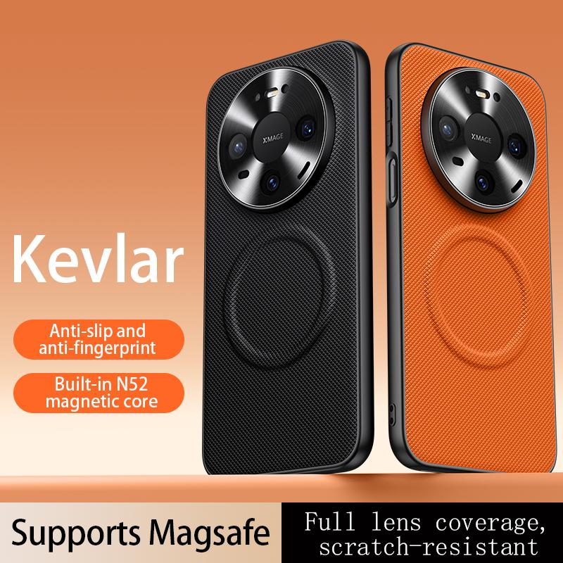 For Huawei Mate 80 Pro Max Fabric Leather Lens Protection Case For Mate 70 60 50 Pro For Magsafe Wireless Charging Cover