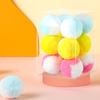 12 Pieces for Cat Ball Toys 1.8" 1.2" Small Plush Balls Colorful Kitten Chasing Balls Increasing Exercise for Indoor Cat