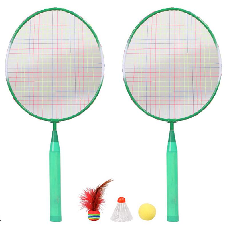 1 Pair Children Tennis Badminton Rackets Ball Set Sports Family Game Toy Kids Badminton Rackets