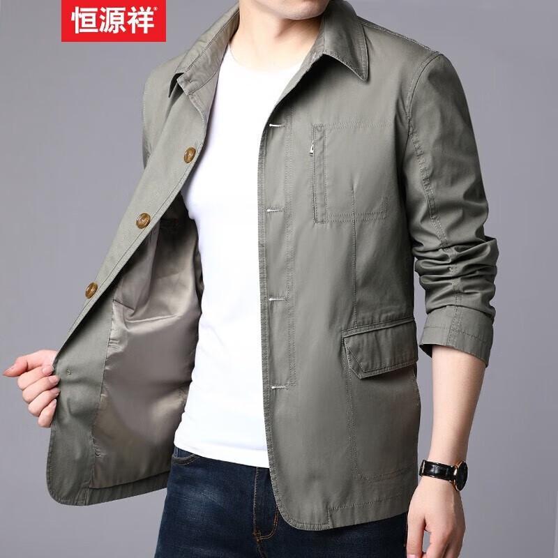 

Мужская куртка Hengyuanxiang 100% хлопок в деловом повседневном стиле