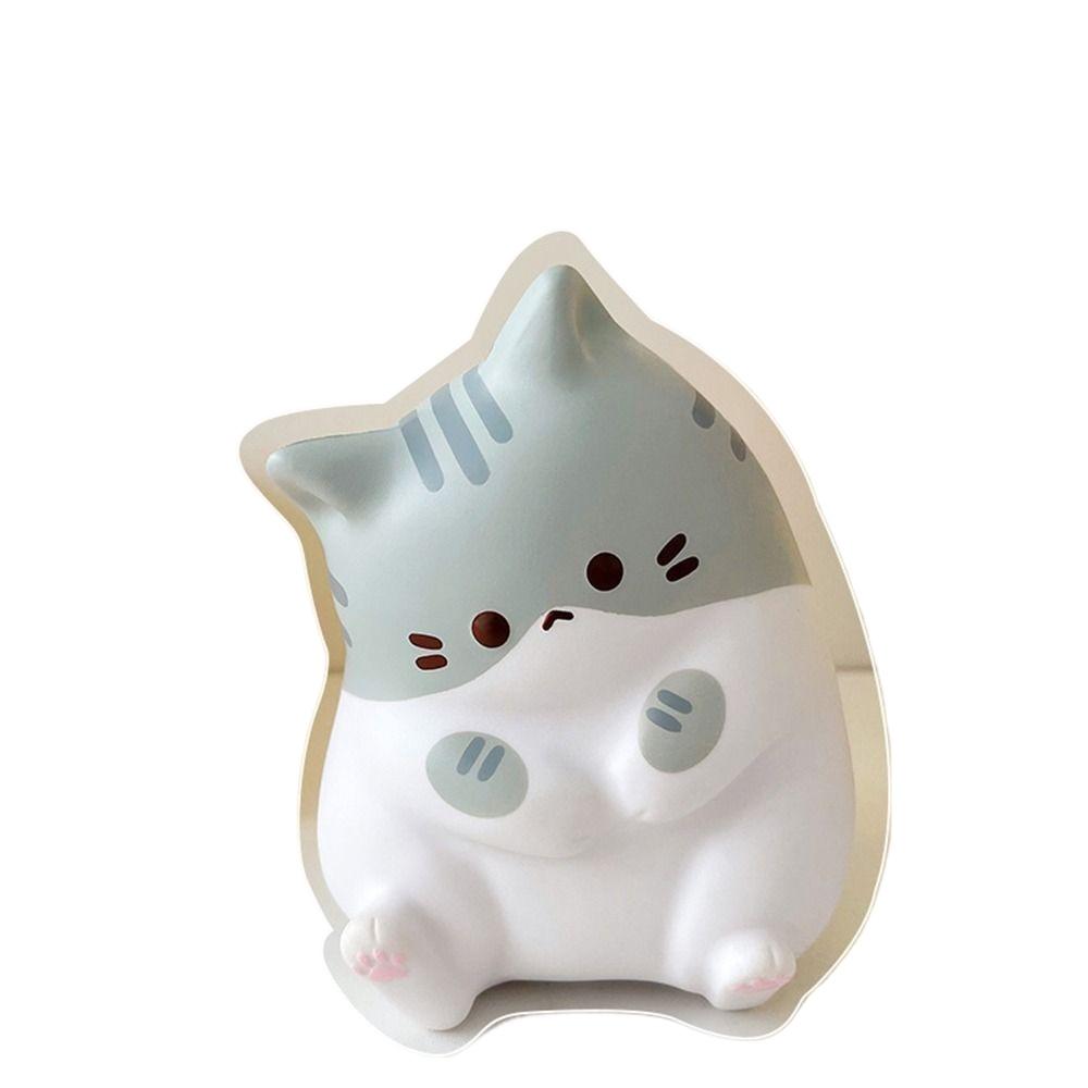

Cat Stress Relief Squishy Toy PU Slow Rising Squeeze Toys Antistress Ball Cartoon Table Ornaments Squishy Stress Reliever Toys 3pcs сірий