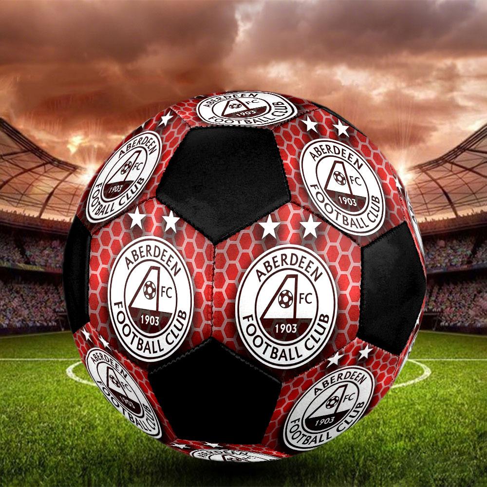 1PC AFC Size 5 Soccer Ball PrahaIndoor Soccer Ball Colorful All Ages Machine Stitched PVC Competition Ready Durable High-Bounce