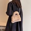 Plush Bag Women'S Pearl Chain Bag Crossbody Bag Fashion Texture Portable Fur Bag