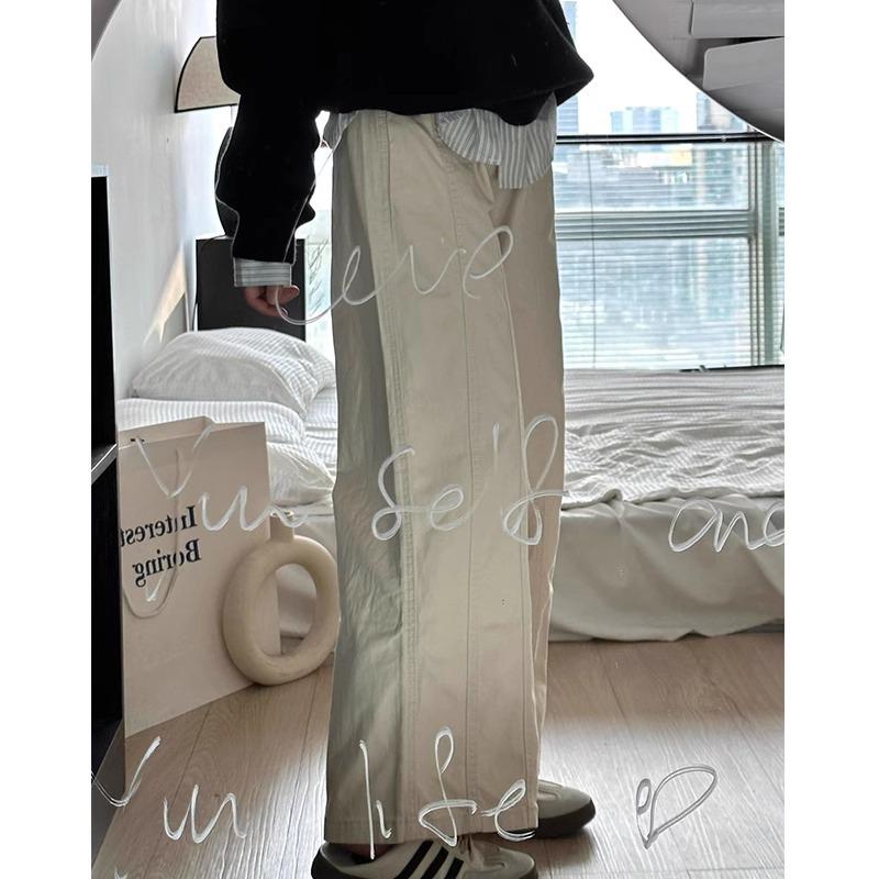 

Джинсы прямого кроя с высокой посадкой больших размеров - Весенняя коллекция 2025 для женщин с фигурой «груша» XXL белый/кремовый