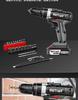 Industrial Ultra-High Power Dual-Speed Electric Drill with Lithium Battery & Multi-Function Impact & Screwdriver Capabilities