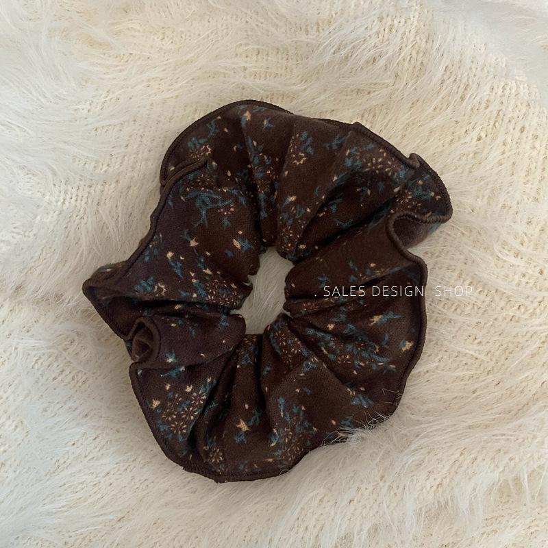 Korean Heart-Shaped Slim Waist Floral Double Layer Hair Tie - Elegant & Versatile Hair Accessory