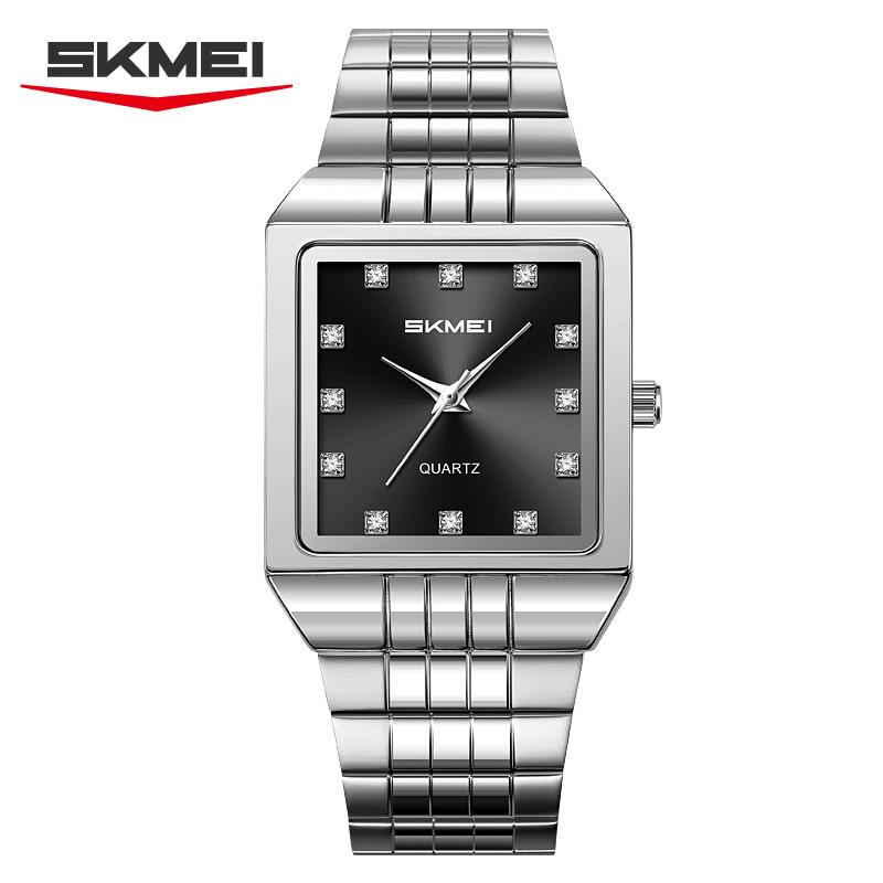 SKMEI 2619 Luxury Watch for Men Casual Mens Stainless Steel Strap Waterproof Quartz Wristwatch Shockproof Watches Reloj Hombre
