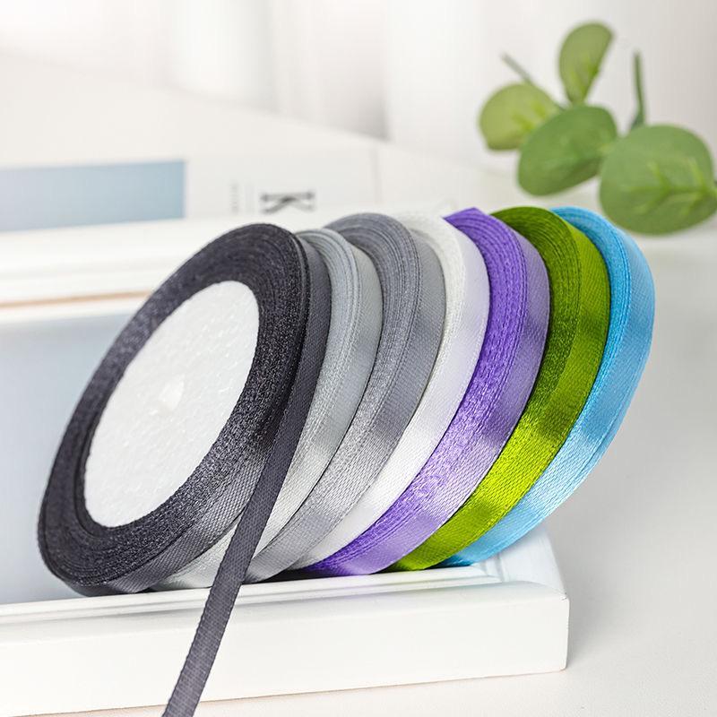 0,6 cm saténová stuha pro DIY mašle, čelenky do vlasů, svatební kytice a balení dárků