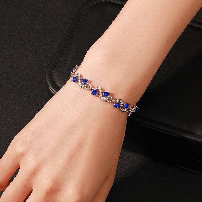 

Разноцветный циркон, красочные украшения, летний универсальный высококлассный женский браслет