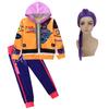 K-POP: The Witches 2 Printed Children's Long Sleeve Zipper Hooded Jacket and Pants Suit