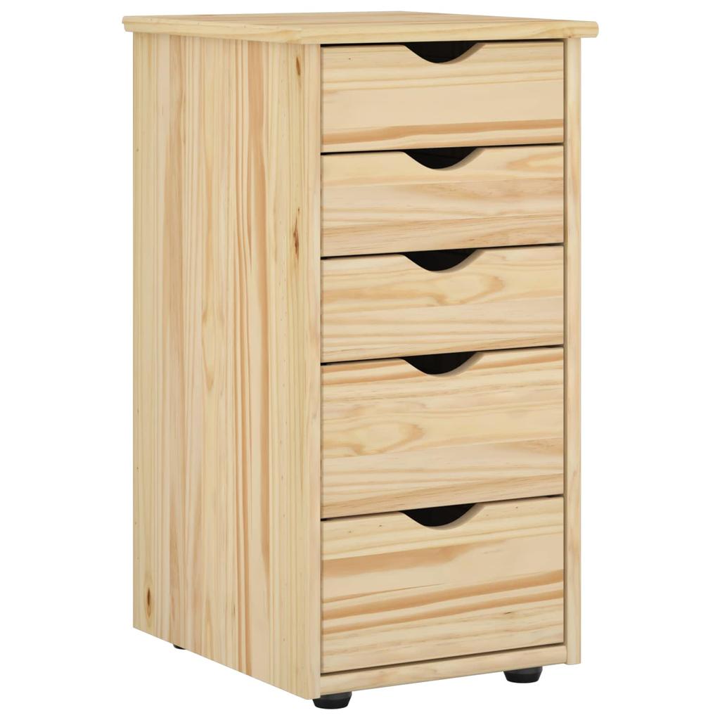 Cabinet Brown 34 x 39 x 61.5 cm Solid Pine Wood