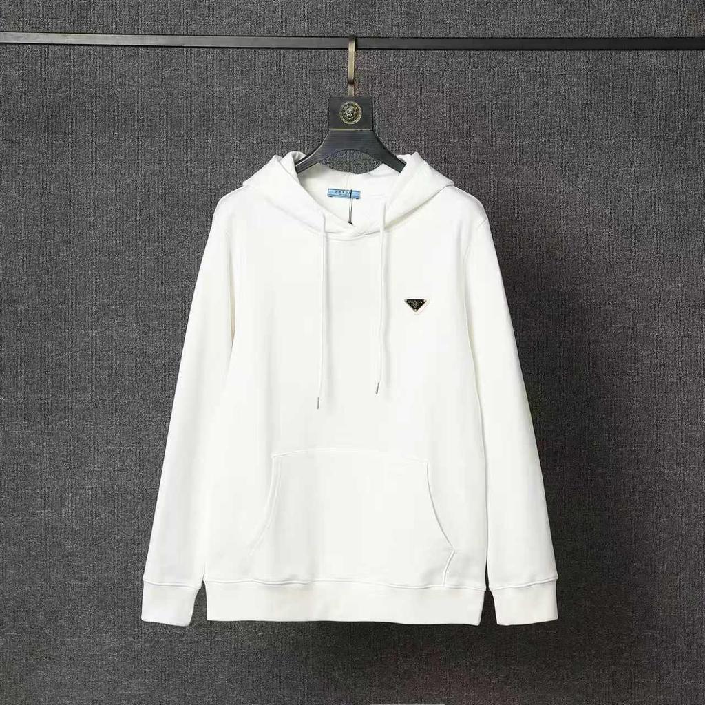 Men's P Brand Autumn/Winter Triangle Logo Hoodie with Long Sleeves