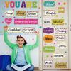 Pasimy 49 Pieces Affirmation Station Bulletin Board Set Colorful Motivational Bulletin Board Cutouts Pirational Positive Growth Mindset Classroom