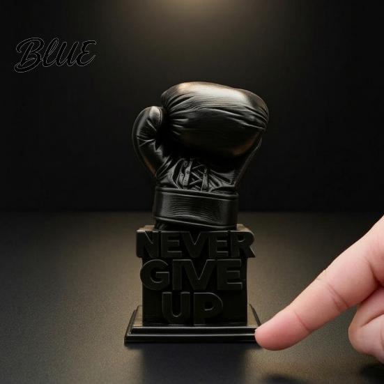 Desktop Ausdauer Dekor 3D Gedruckter Boxhandschuh Schreibtischfigur Gib Niemals Auf Inspirierend Motivierend Fitnessstudio Dekoration Statue,