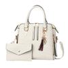 Trendy Versatile 2 Pieces Women Handbag Set Portable Hand Carry Single Shoulder Crossbody Bag For Daily Commute Shopping