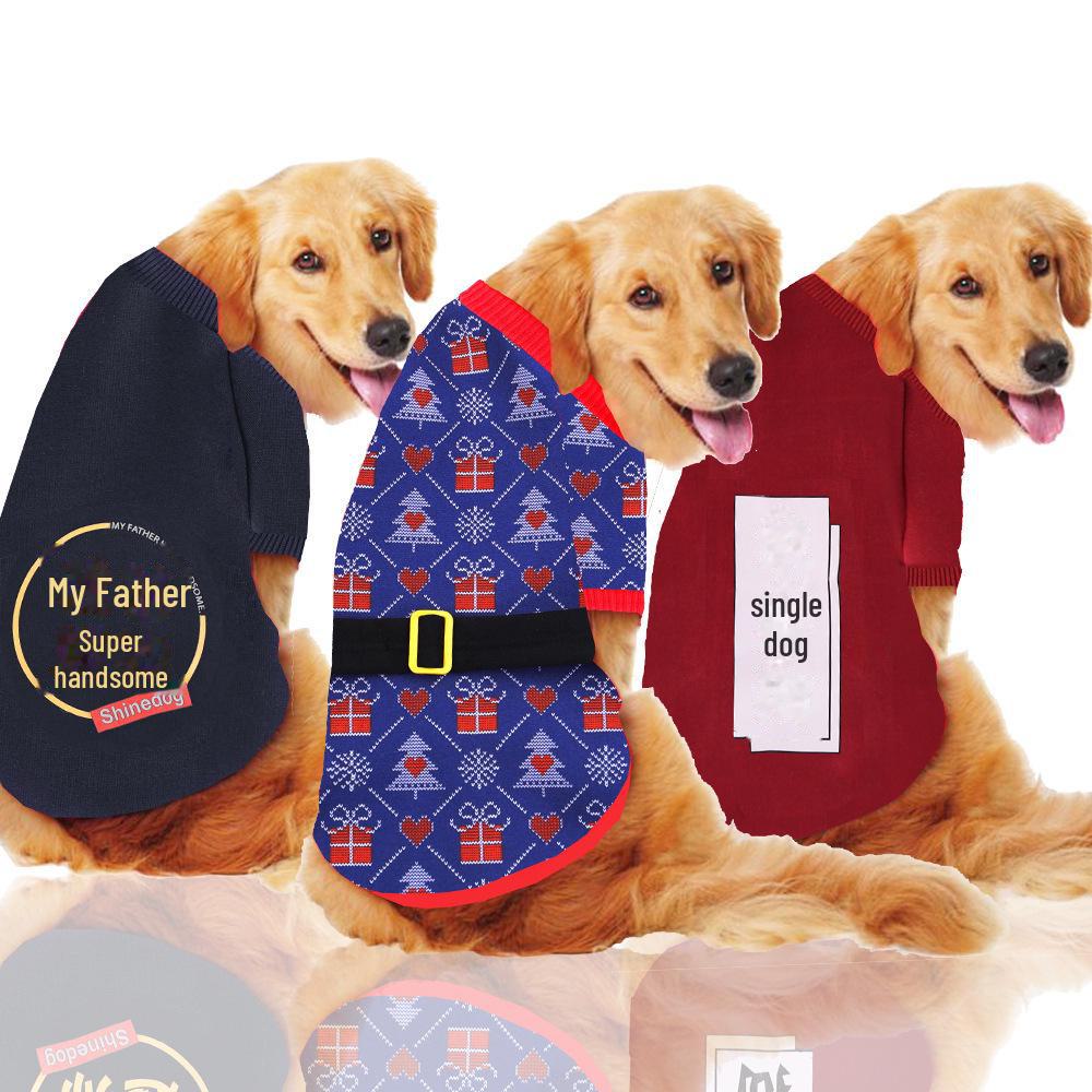 "Pet Autumn & Winter Clothes: Golden Retriever, Samoyed, Husky, Border Collie & Cat Apparel"