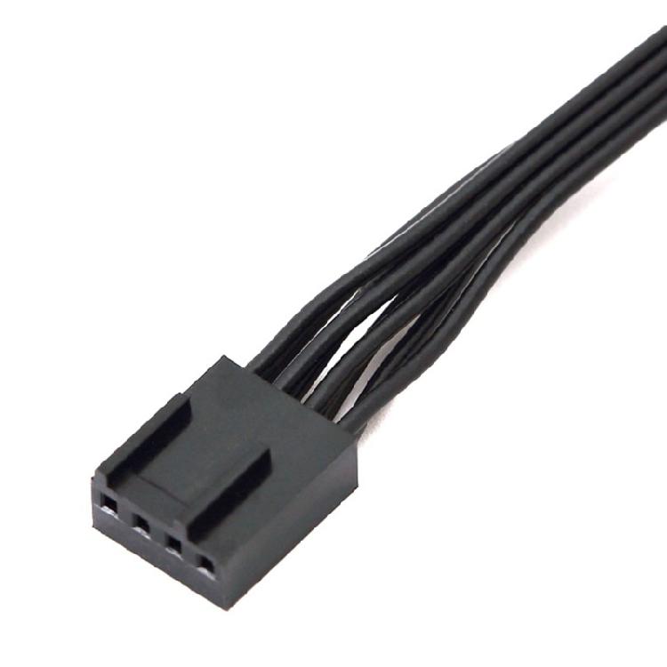 Computer Case Fan Splitter Cable 2Way 4Pin Pwms Fan Splitter Thermals Adaptive Design For Optimized Airflows In Gaming Rigs