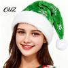 Decorative Sequin Christmas Hats Santa Hat with Red Sequin, Plush Velvet Party for Holiday Favors Adults, Festive Costume Accessory Xmas New Year Gift