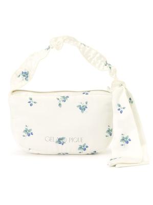 Retro Strawberry Pattern Tissue Pouch PWGB231692 BLU [Gelato Pique]