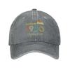 Vintage 1980 Original Parts Baseball Cap Washed Denim Sun Protection Adjustable Hat