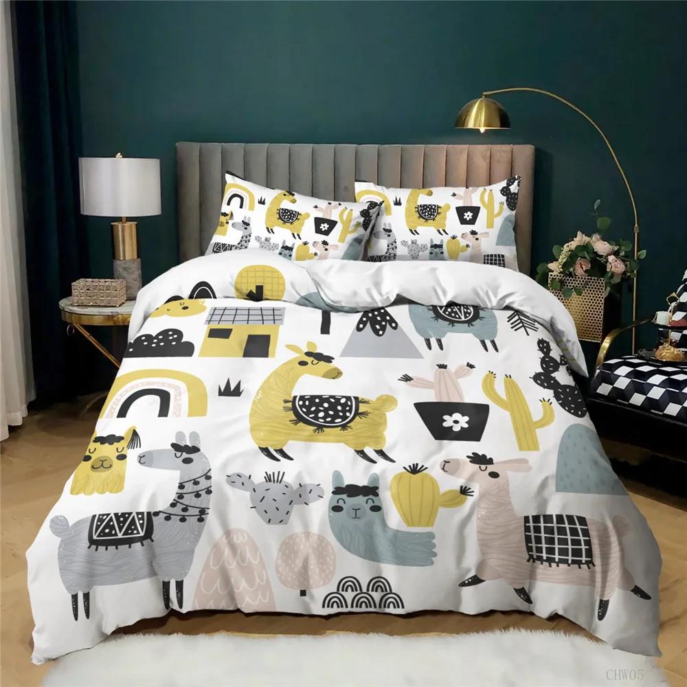 Kids Bed Set Cover Beddings Winter Duvet Cover Sets Kids,twin Full Queen King Bedroom Set Home Textile Housse De Couette