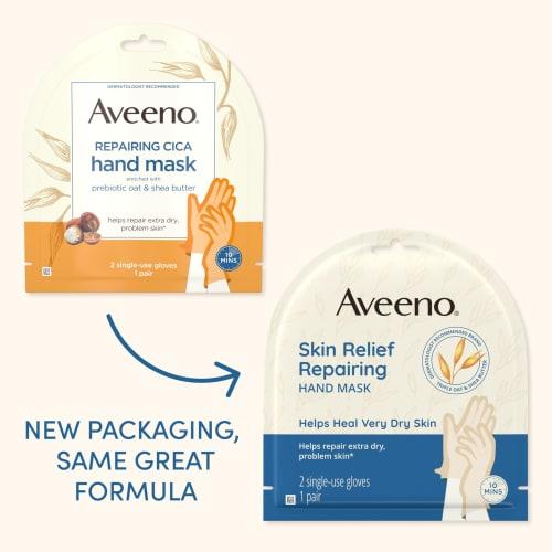 Aveeno, Skin Guard Cica Hand Mask, 2 Disposable Gloves