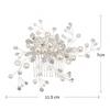 Handmade Pearl and Rhinestone Bridal Hair Comb - European & American Styles