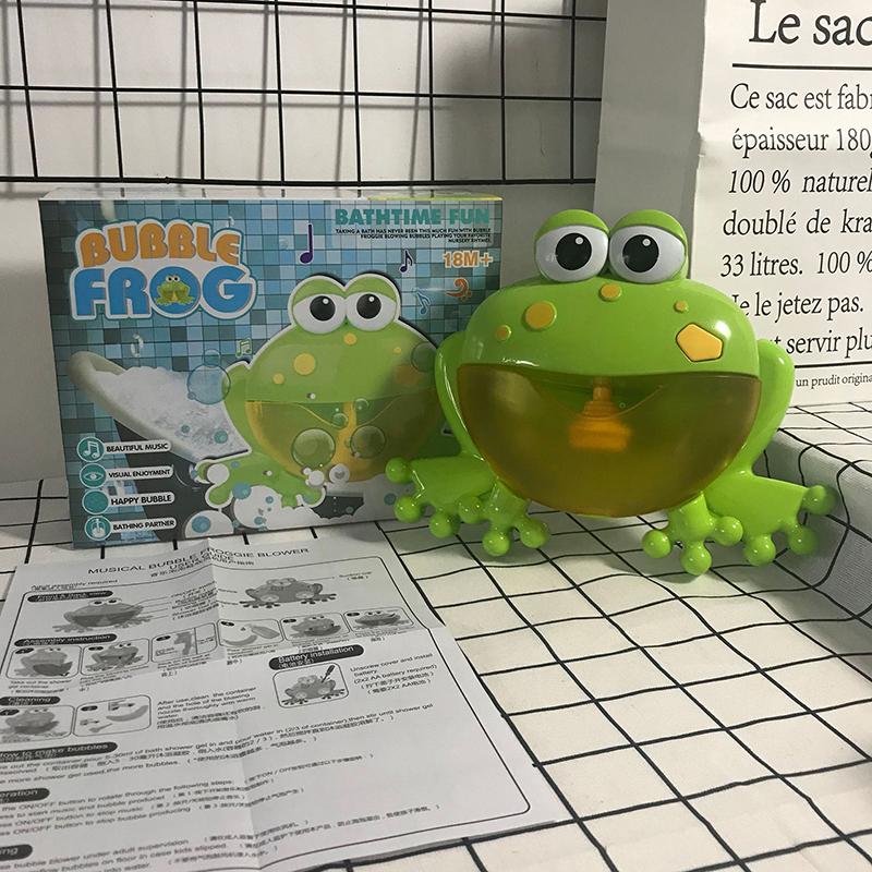Baby Bath Toys Bubble Machine Crabs Frog Whale Music Kids Bath Toy Bathtub Soap Automatic Bubble Maker Bathroom Toy For Children